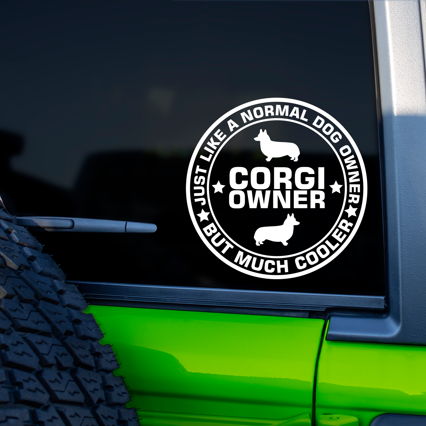 Corgi Owner Sticker
