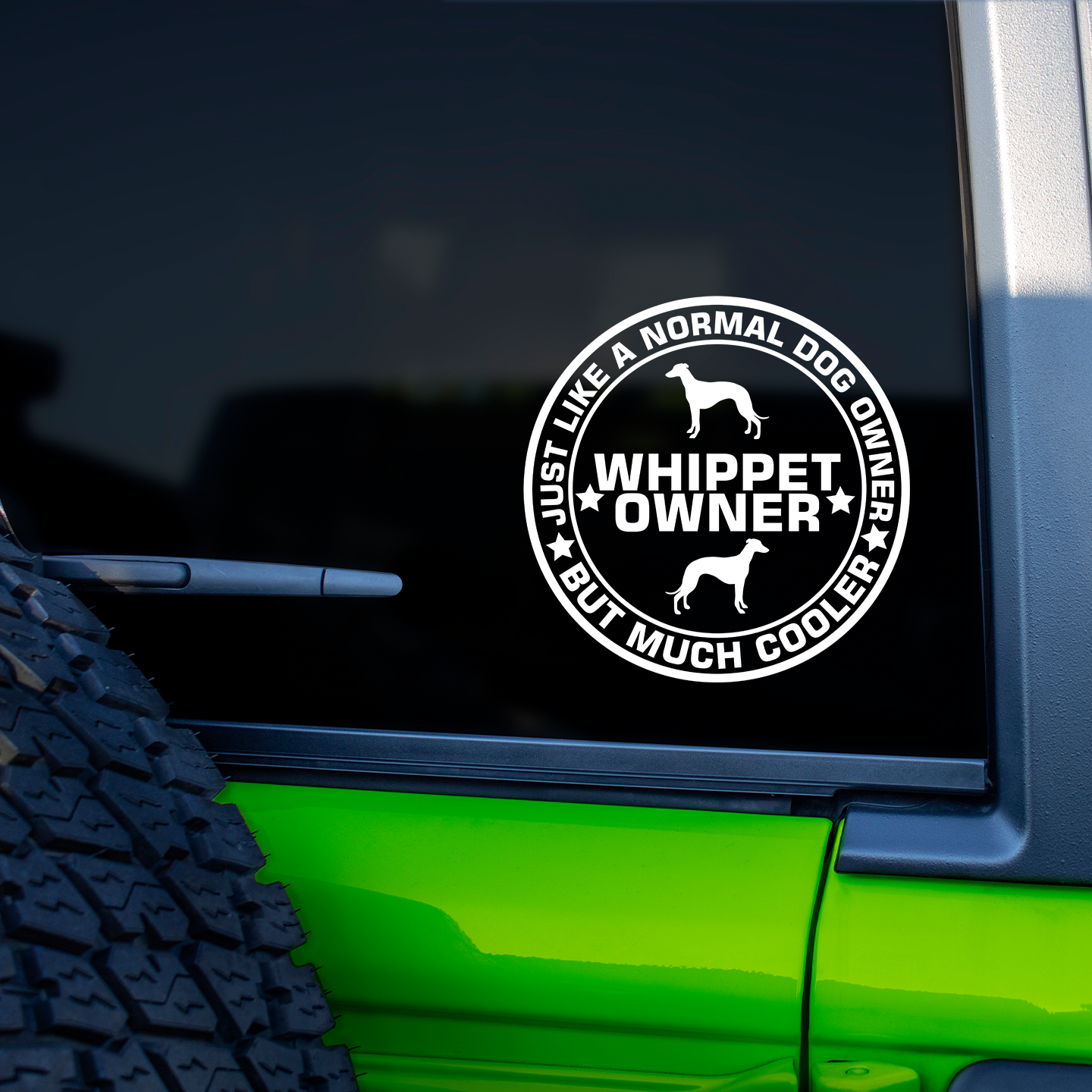 Whippet Owner Sticker