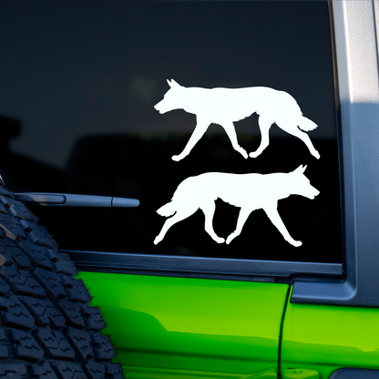 Dingo Silhouette Stickers