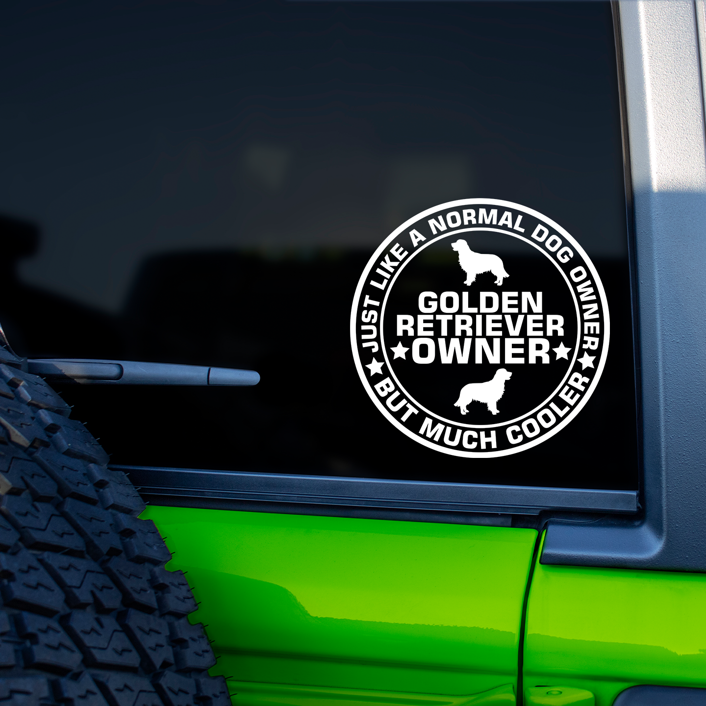 Golden Retriever Owner Sticker