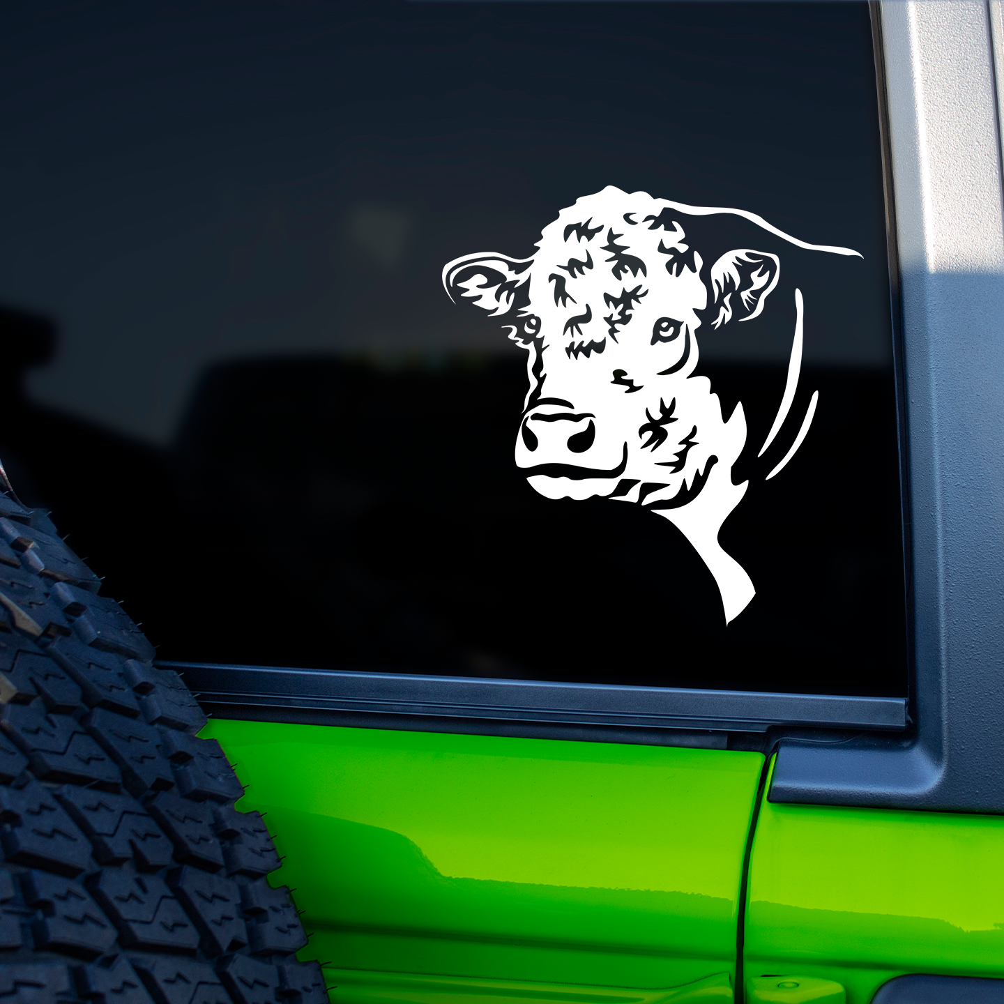 Hereford Cow Sticker