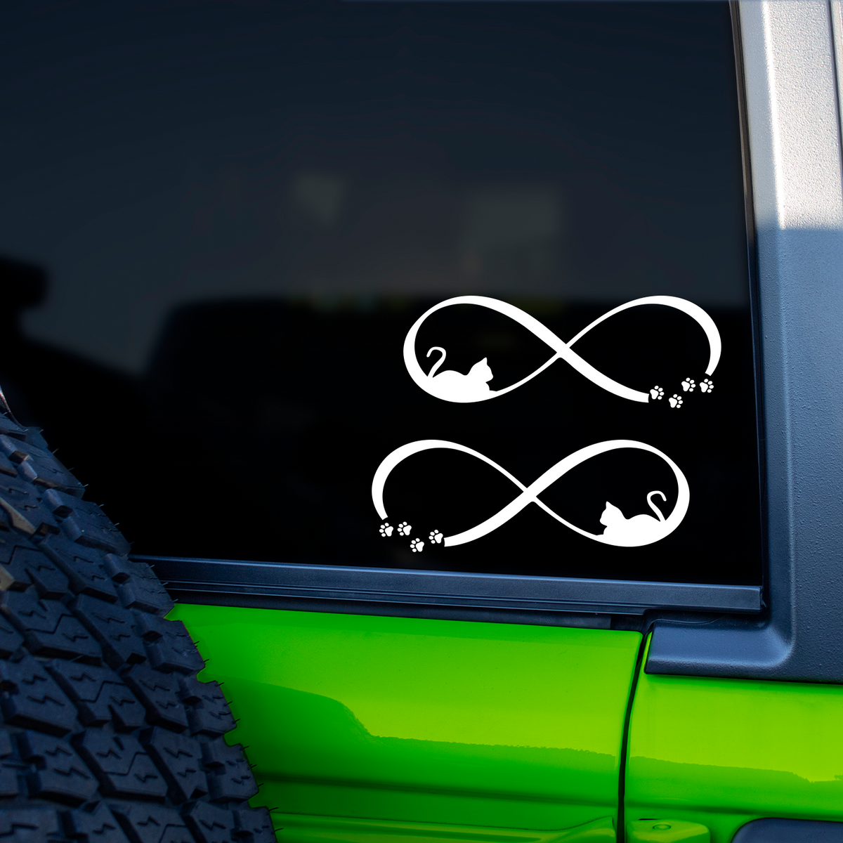 Infinity Sticker Mobil Infinity Cat Stickers | Cat Stickers For Cars Australia – Pet Stickers ...