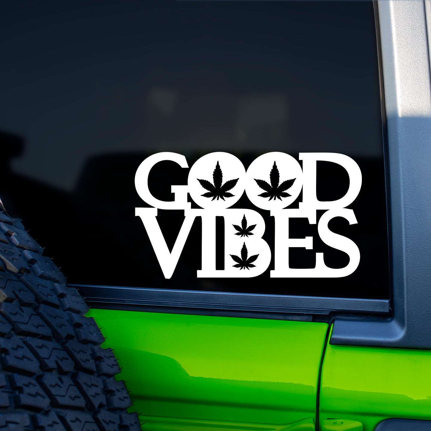 Good Vibes Weed Sticker