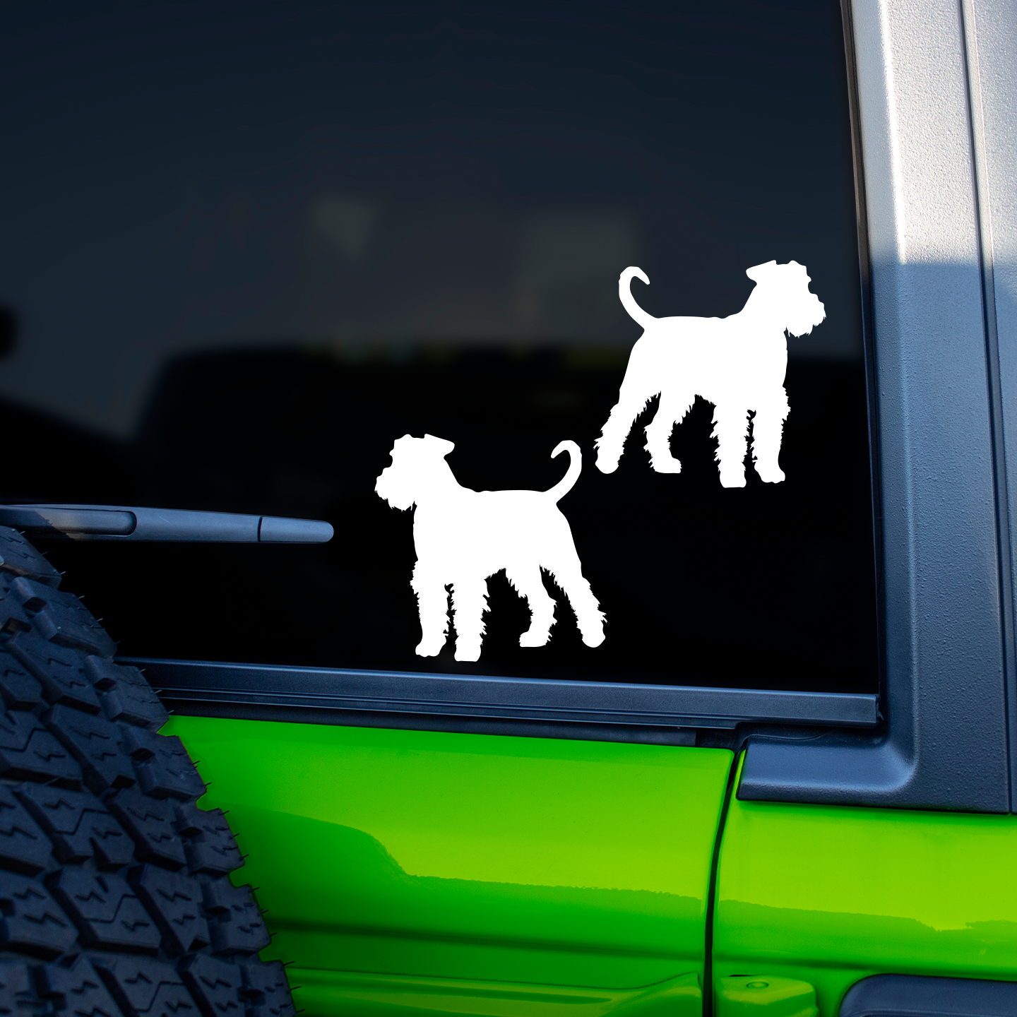 Airedale Terrier Silhouette Stickers