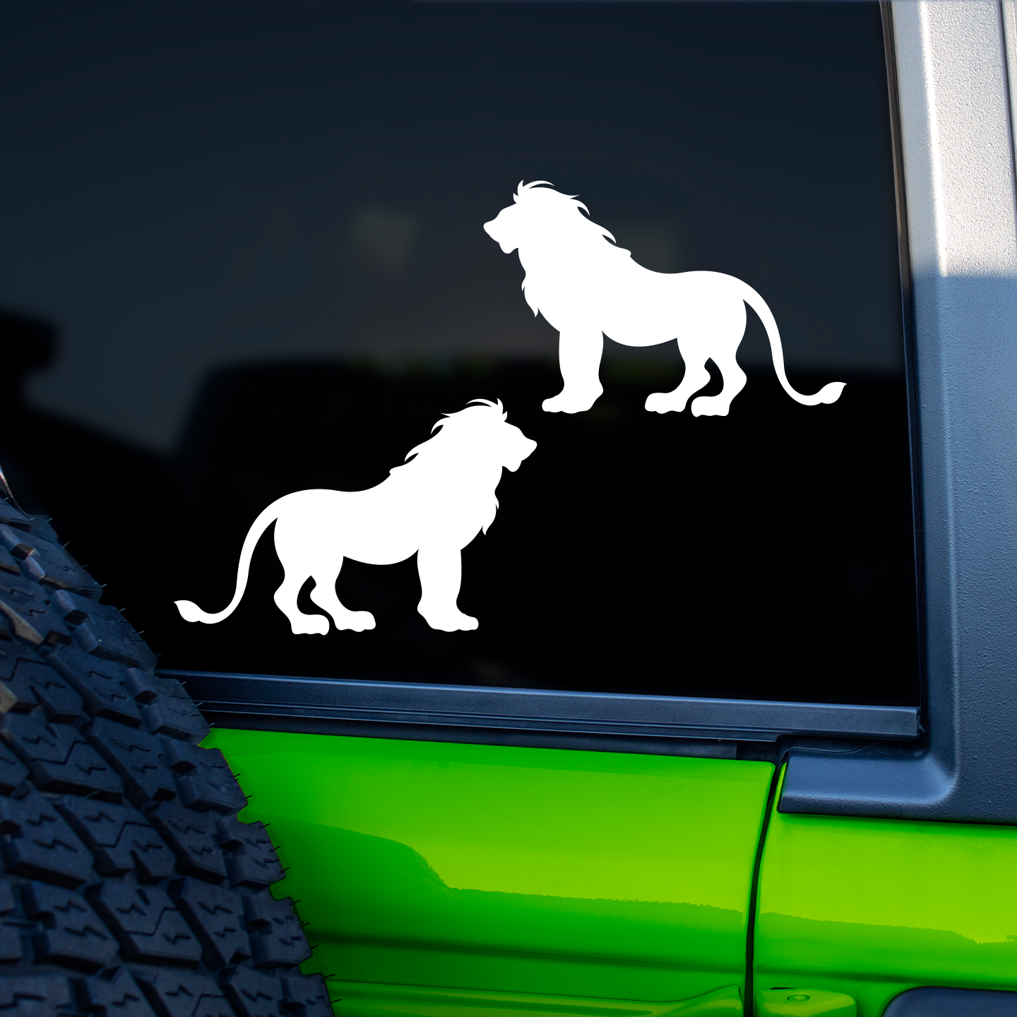 Lion Silhouette Stickers