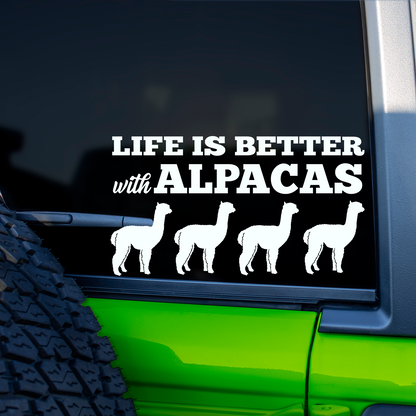 Life Is Better With Alpacas Sticker