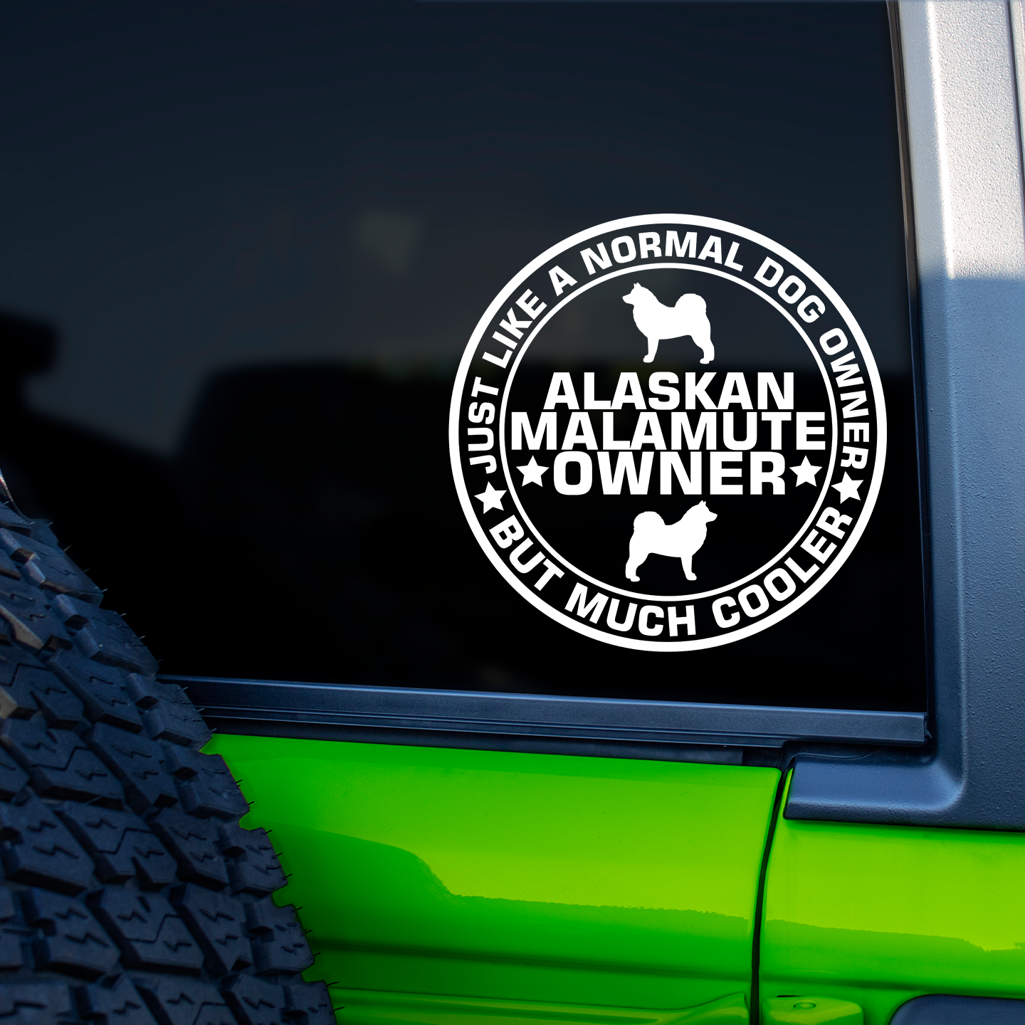 Alaskan Malamute Owner Sticker