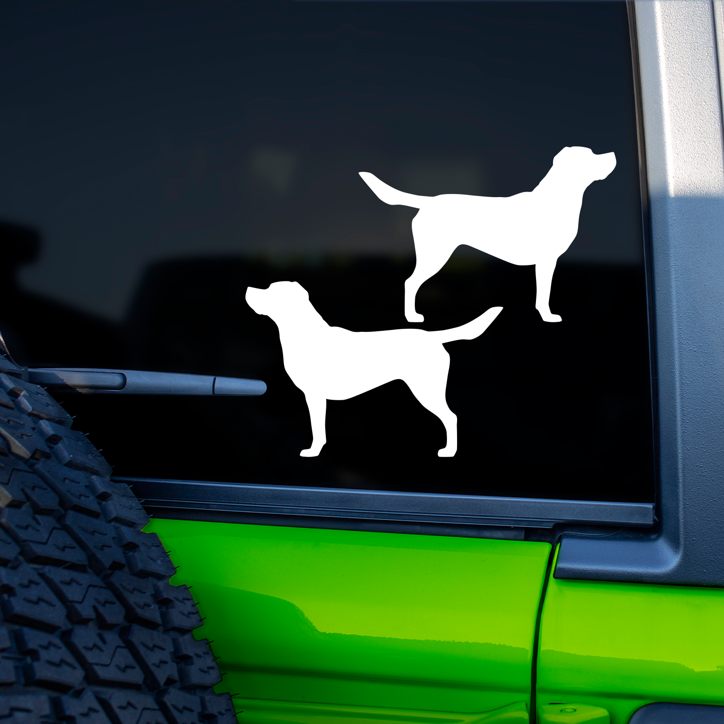 Labrador Retriever Silhouette Stickers