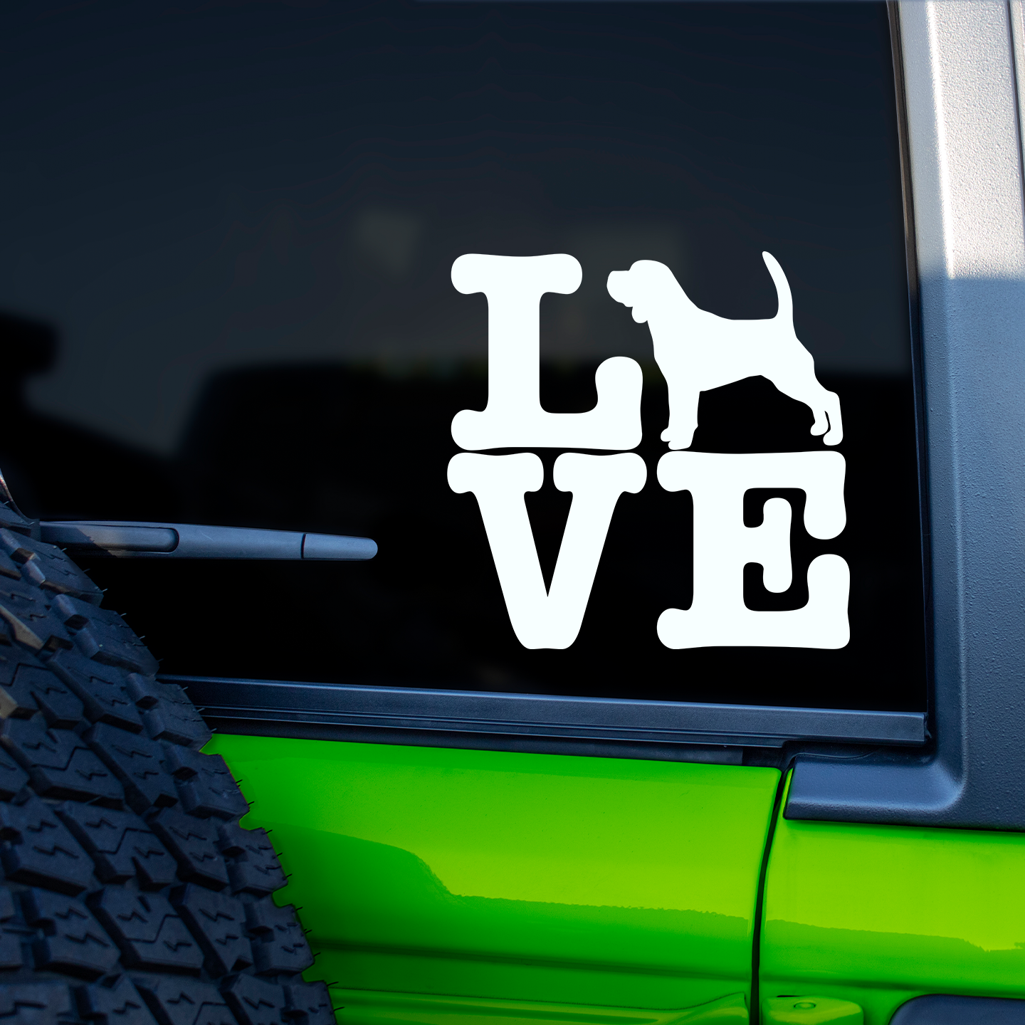 Beagle Love Sticker
