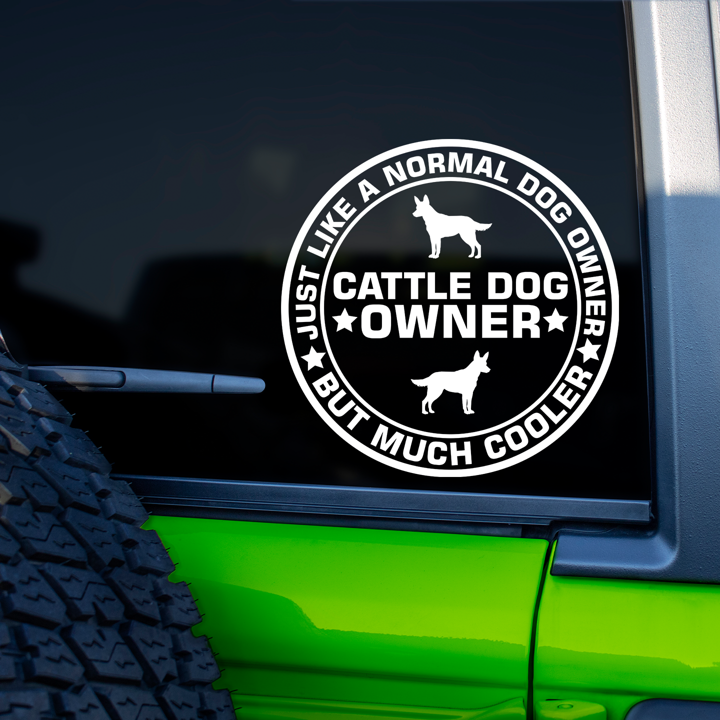 Cattle Dog Owner Sticker