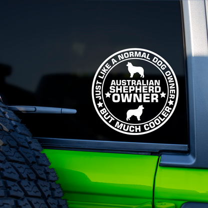 Australian Shepherd Owner Sticker