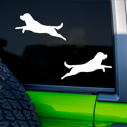 Rottweiler Silhouette Stickers