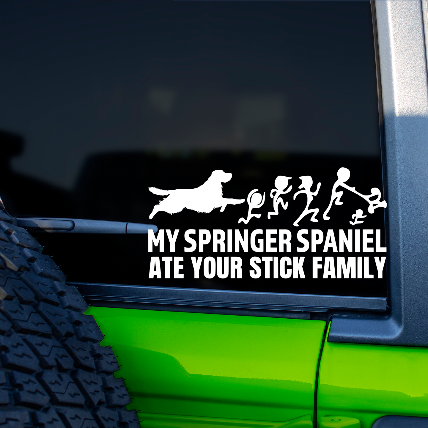 My Springer Spaniel Ate Your Stick Family Sticker