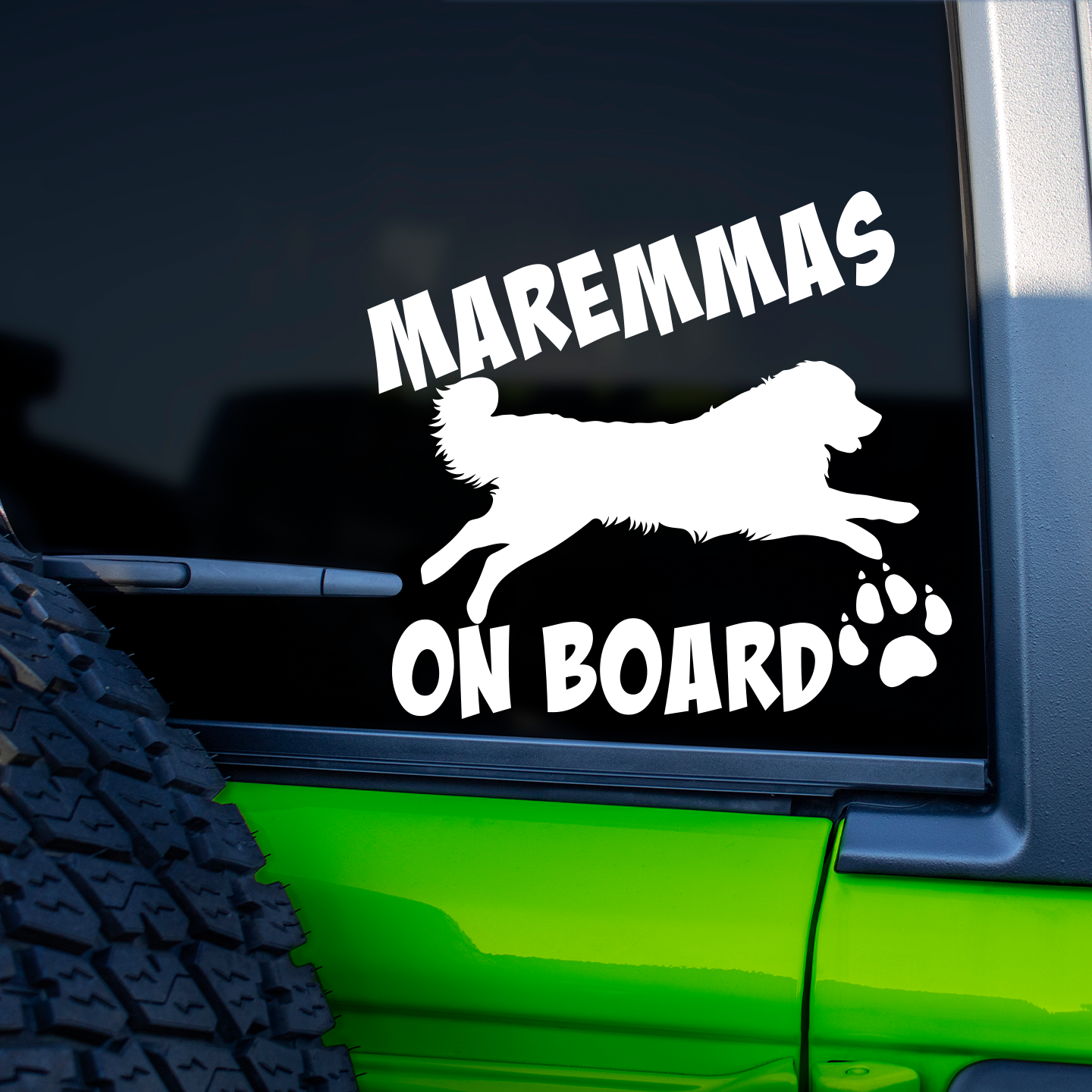 Maremmas On Board Sticker