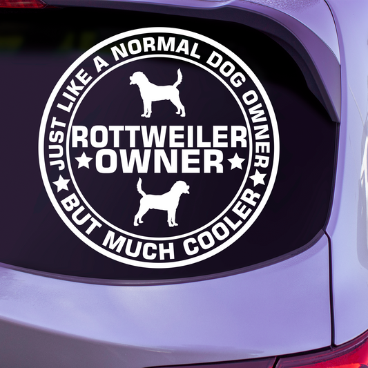 Rottweiler Owner Sticker