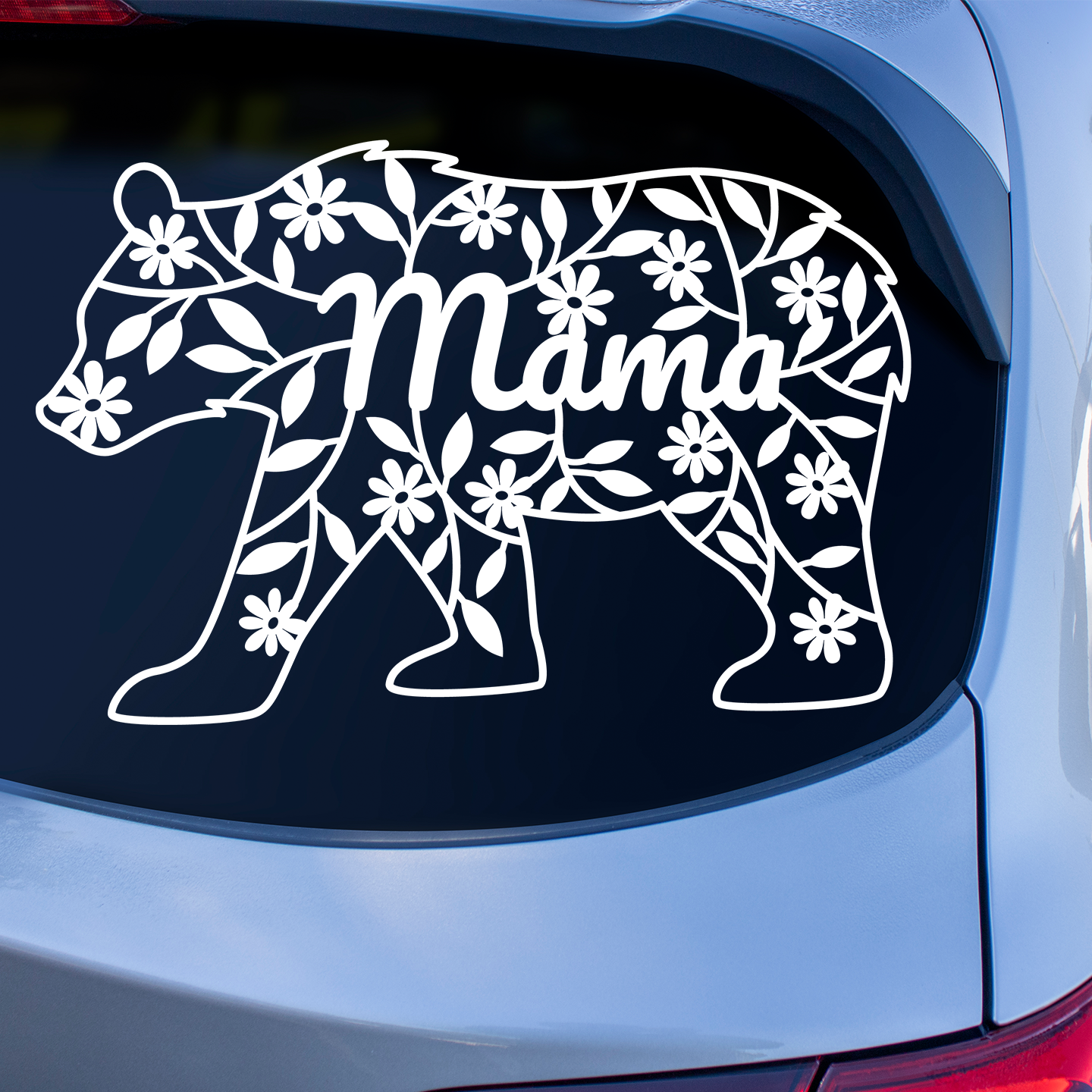Mama Bear Floral Sticker