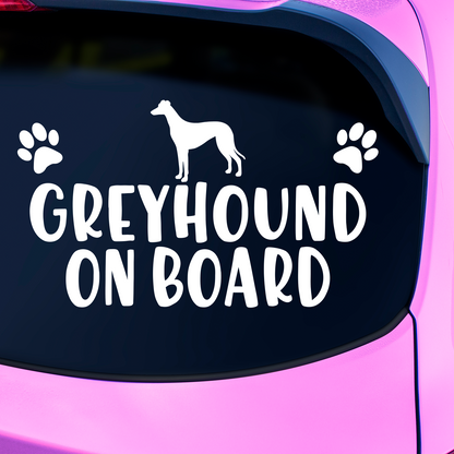 Greyhounds On Board Sticker