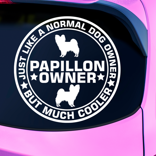 Papillon Owner Sticker