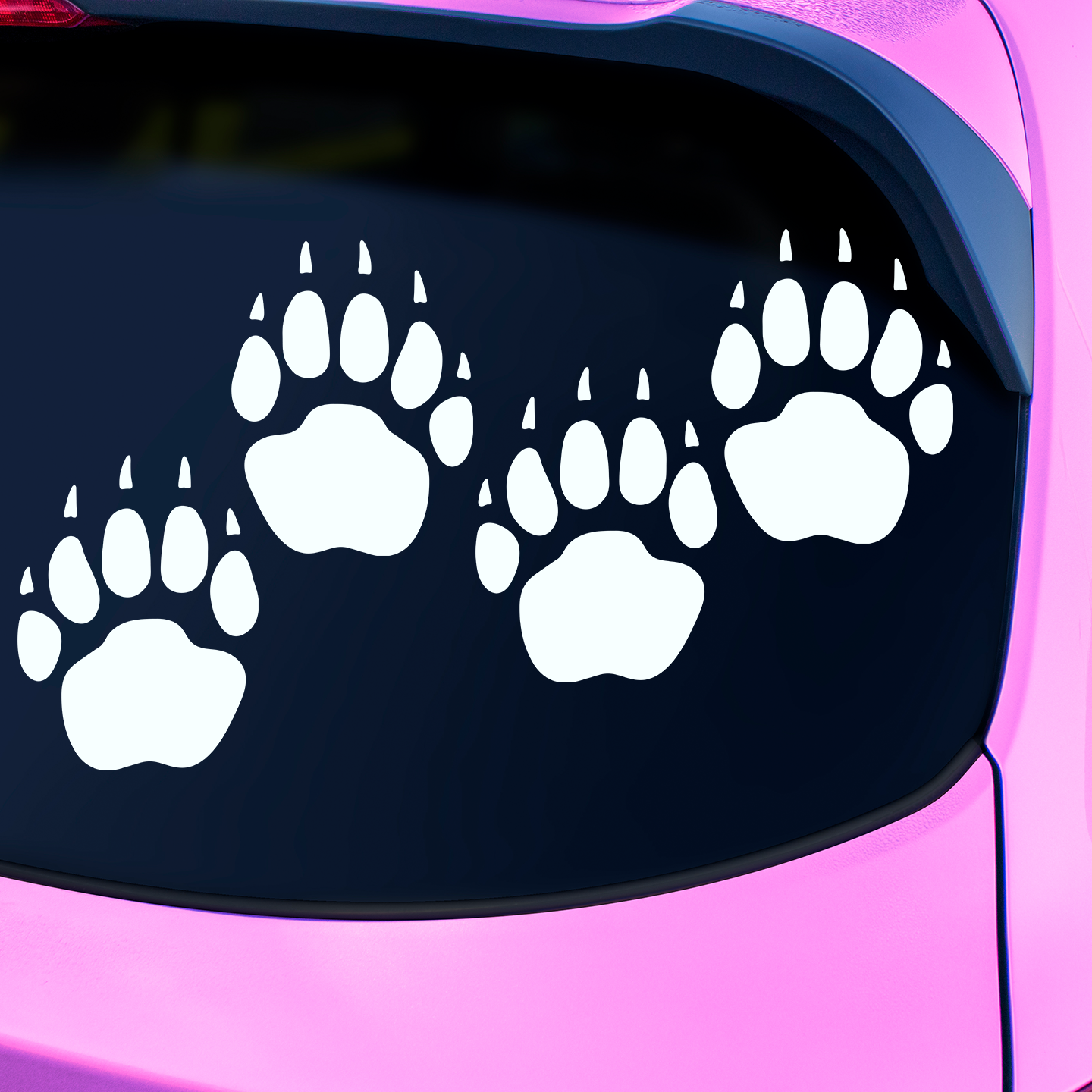 Badger Paw Print Stickers