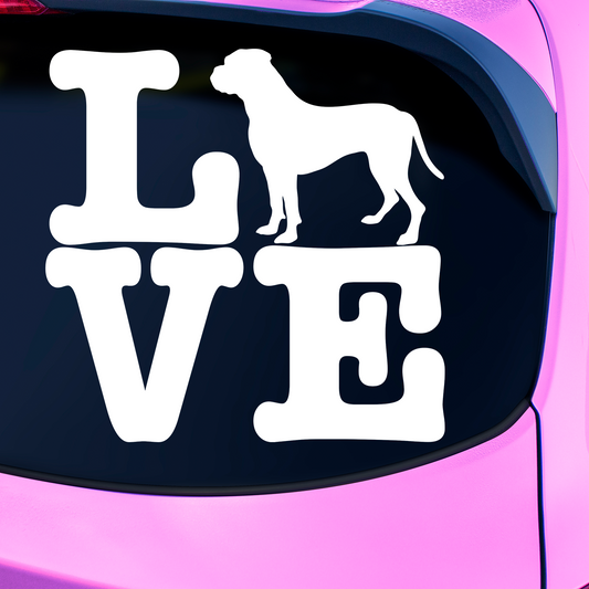 Boxer Love Sticker