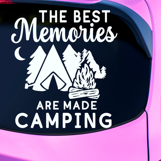 Best Memories Are Made Camping Sticker