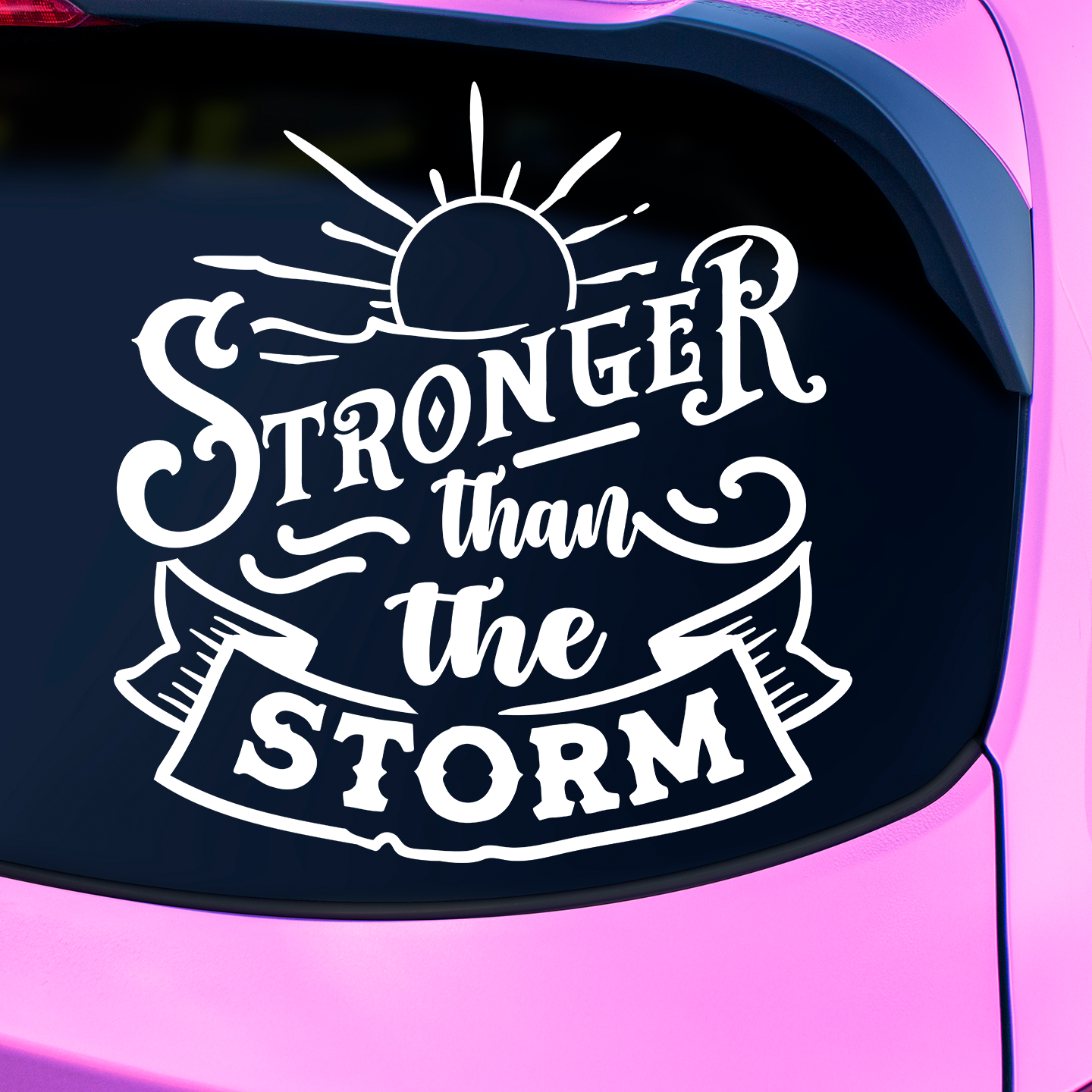 Stronger Than The Storm Sticker | Postive Affirmation Stickers – Pet ...