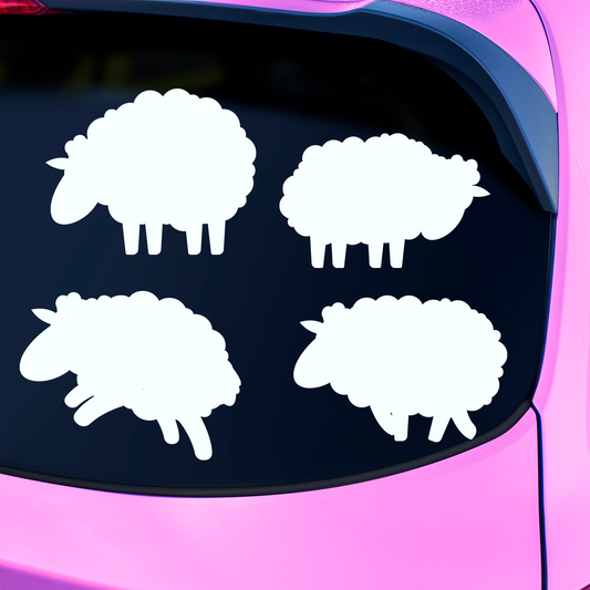 Sheep Silhouette Stickers