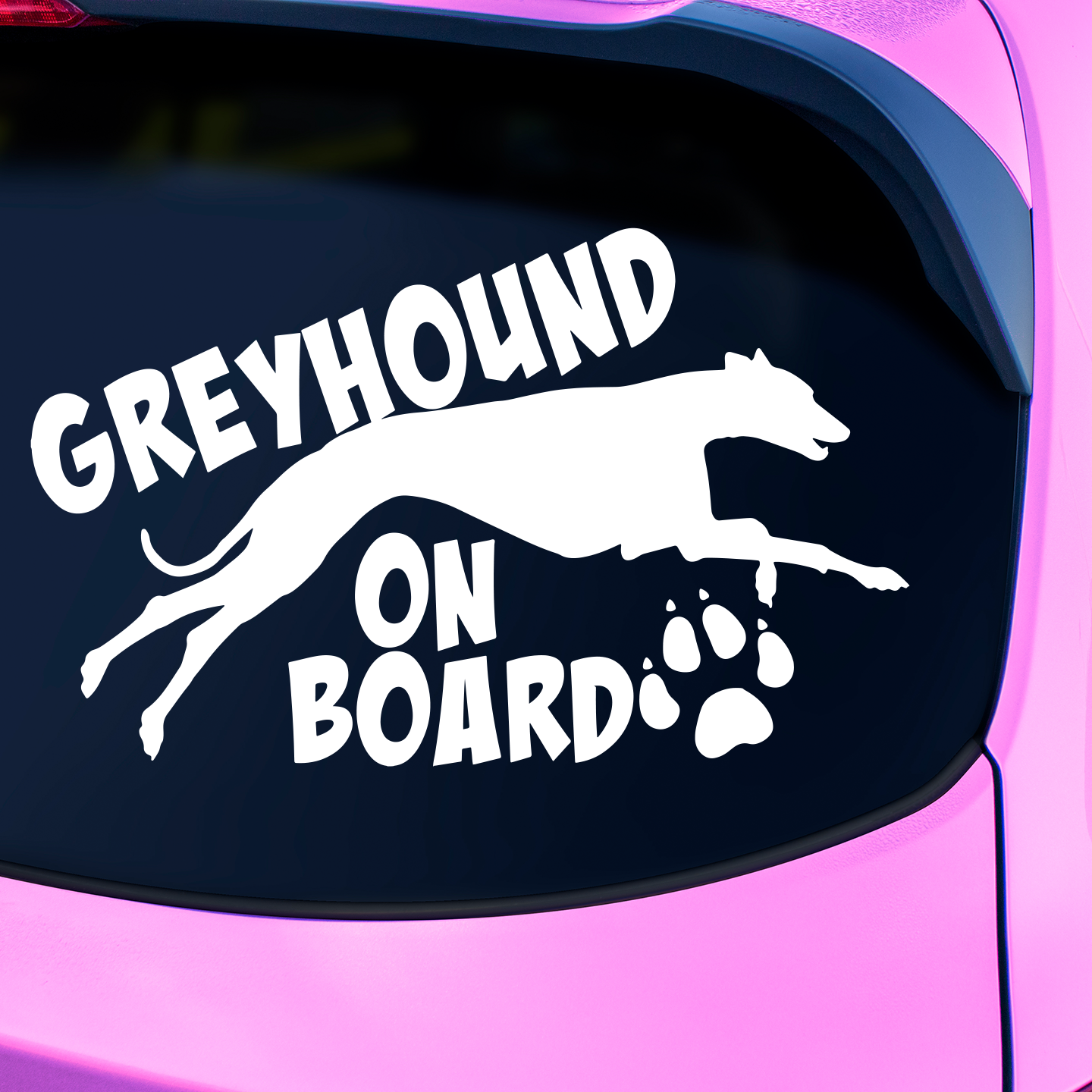 Greyhounds On Board Sticker