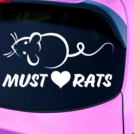 Must Love Rats Sticker