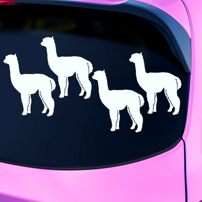 Alpaca Silhouette Stickers