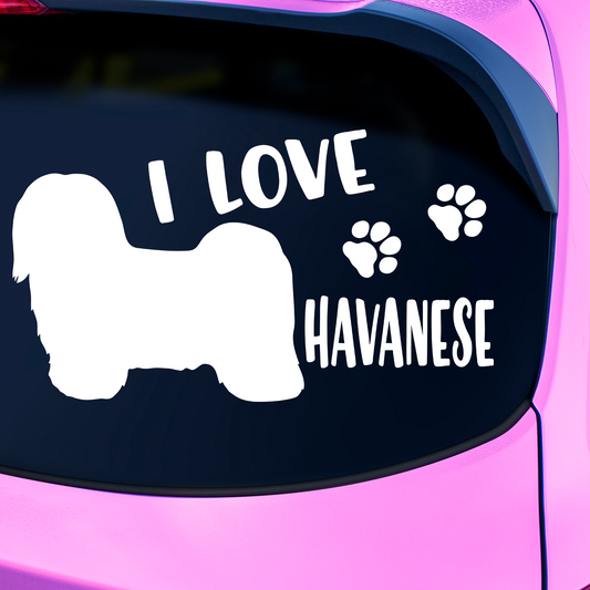 I Love Havanese Sticker