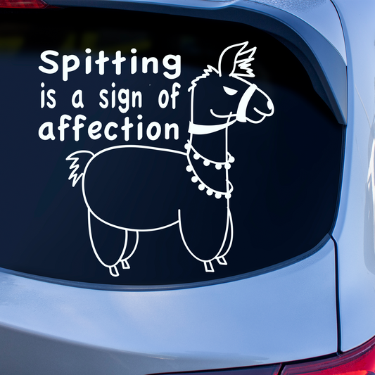 Spitting Is A Sign Of Affection Sticker