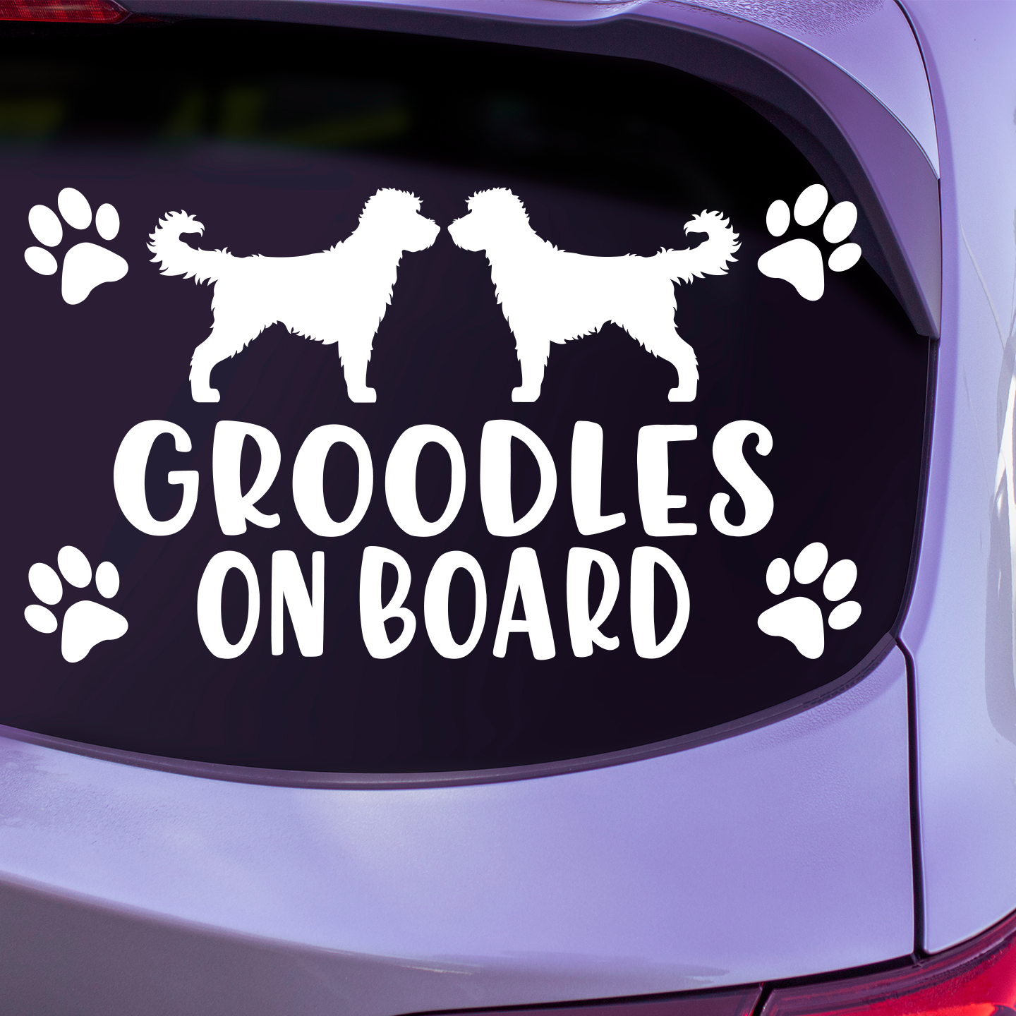 Groodle Sticker | Dog Stickers For Cars Australia – Pet Stickers Australia