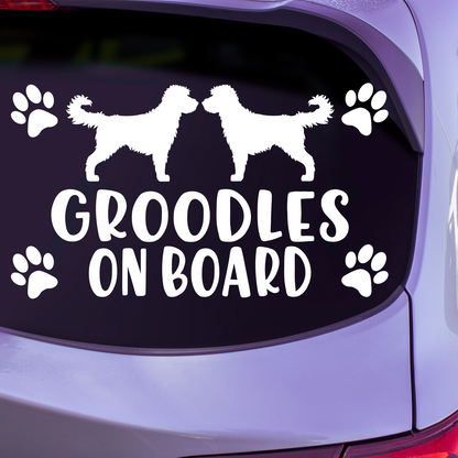 Groodles On Board Sticker