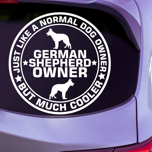 German Shepherd Owner Sticker