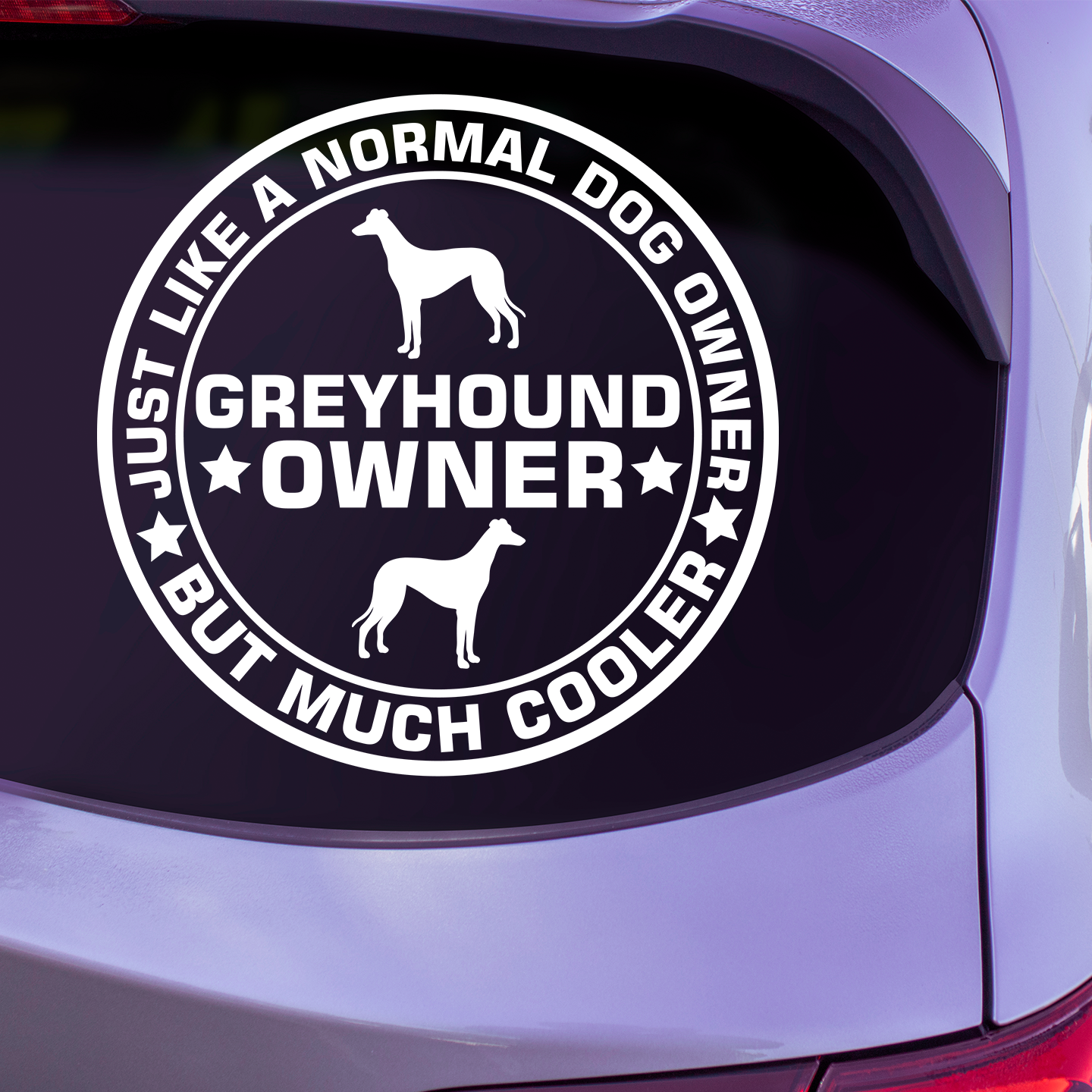 Greyhound Owner Sticker | Dog Stickers For Cars Australia – Pet ...