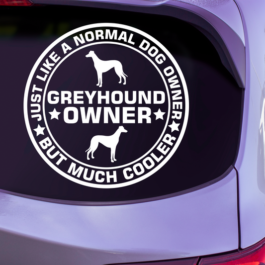 Greyhound Owner Sticker
