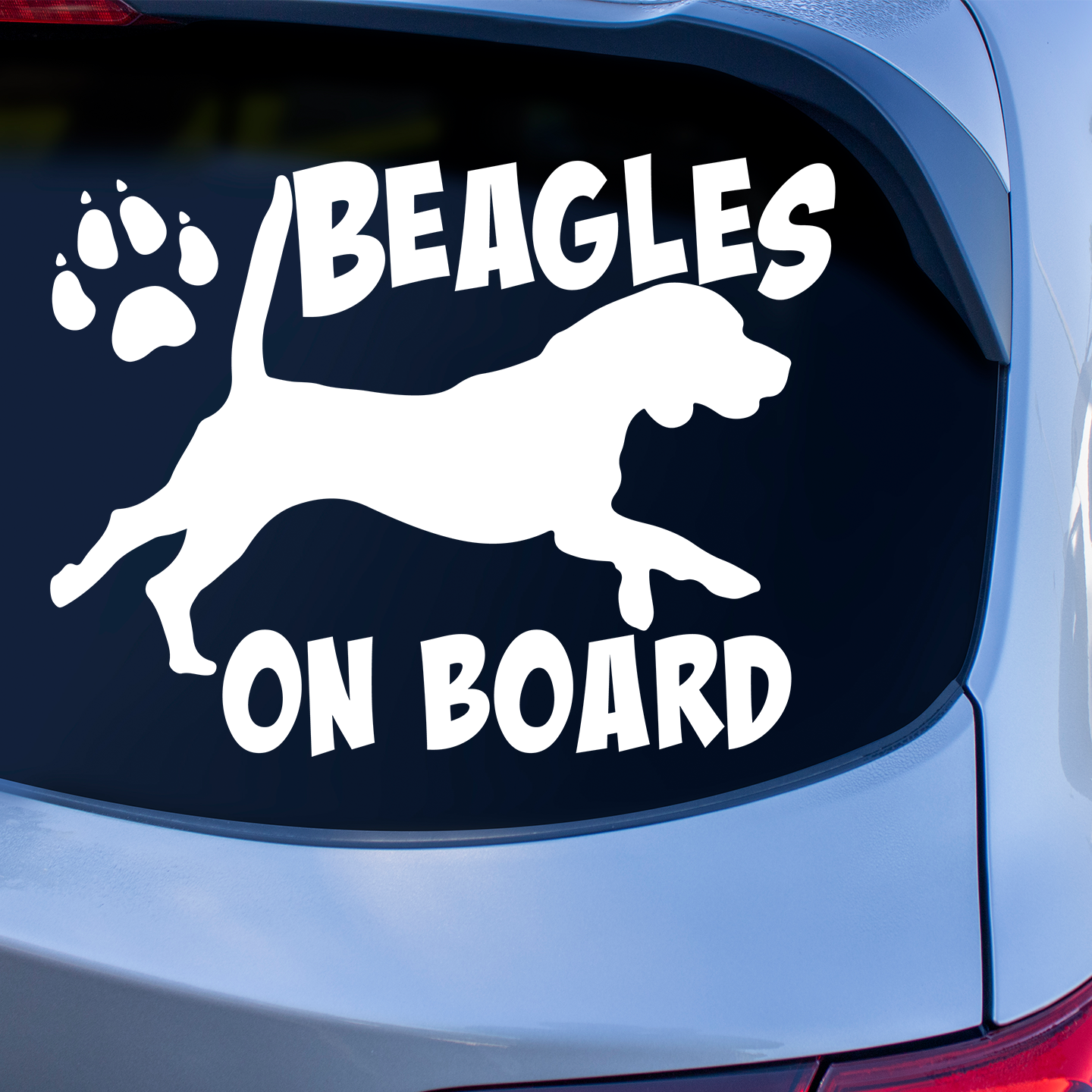 Beagles On Board Sticker | Dog Stickers For Cars Australia – Pet ...