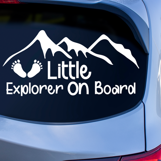 Little Explorer On Board Sticker