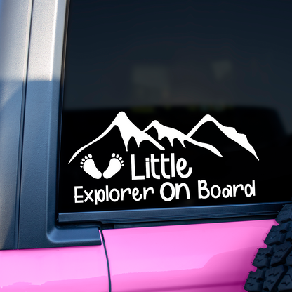 Little Explorer On Board Sticker