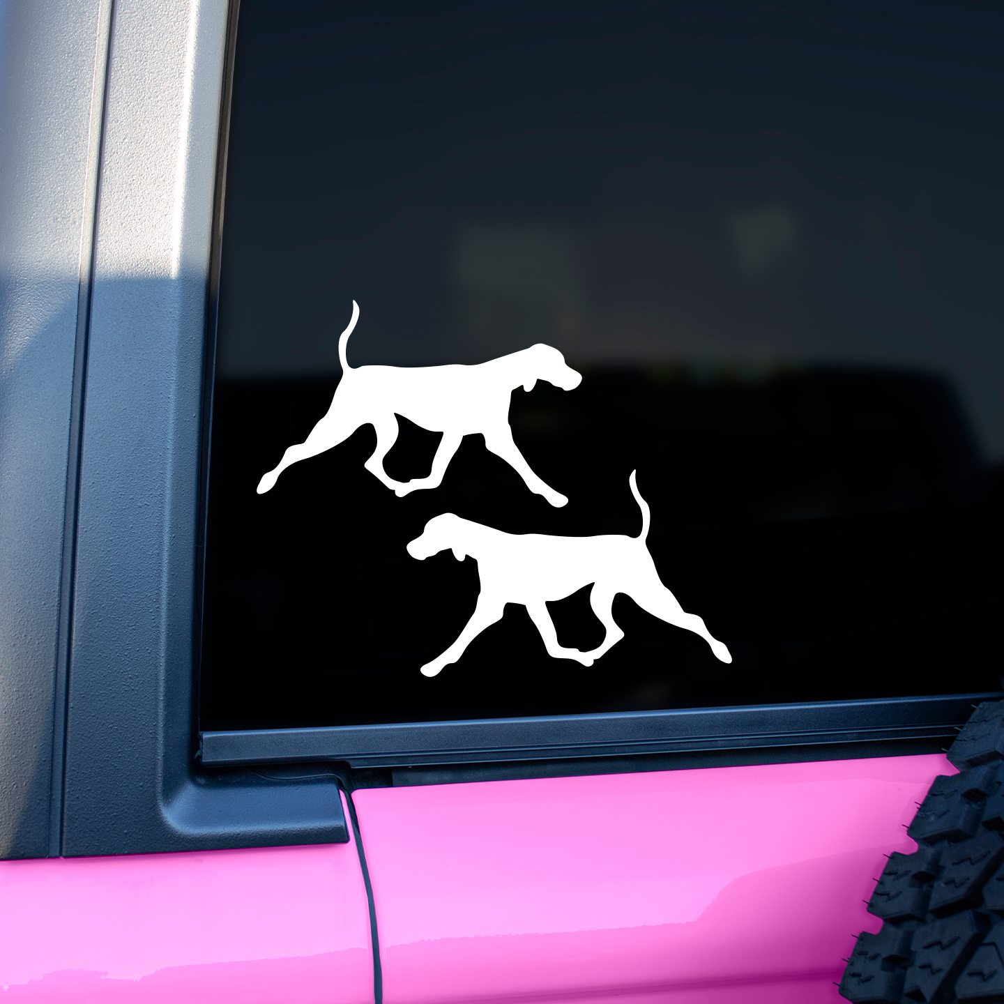 Weimaraner Silhouette Stickers