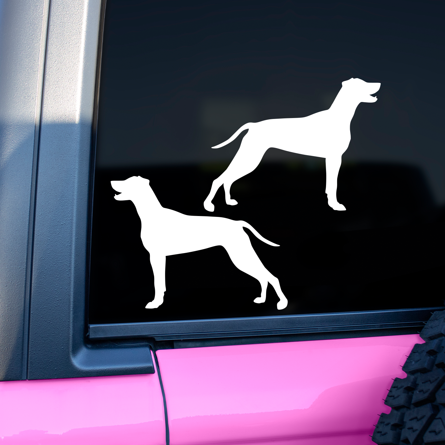 Weimaraner Silhouette Stickers