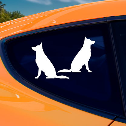 German Shepherd Silhouette Stickers