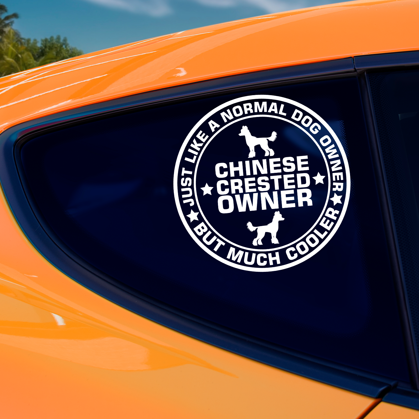 Chinese Crested Owner Sticker