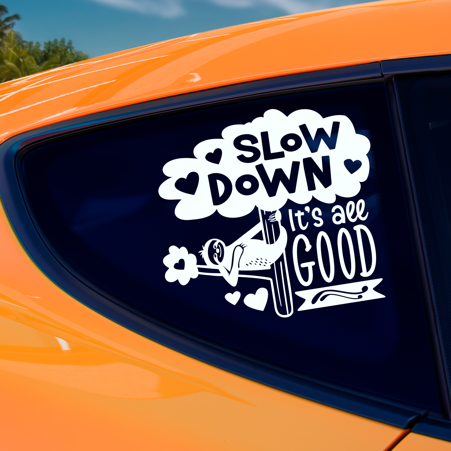 Sloth Slow Down Sticker