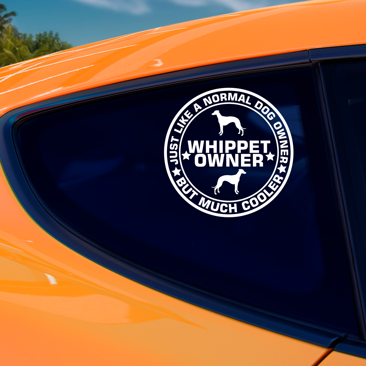 Whippet Owner Sticker