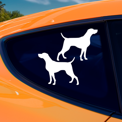 Weimaraner Silhouette Stickers