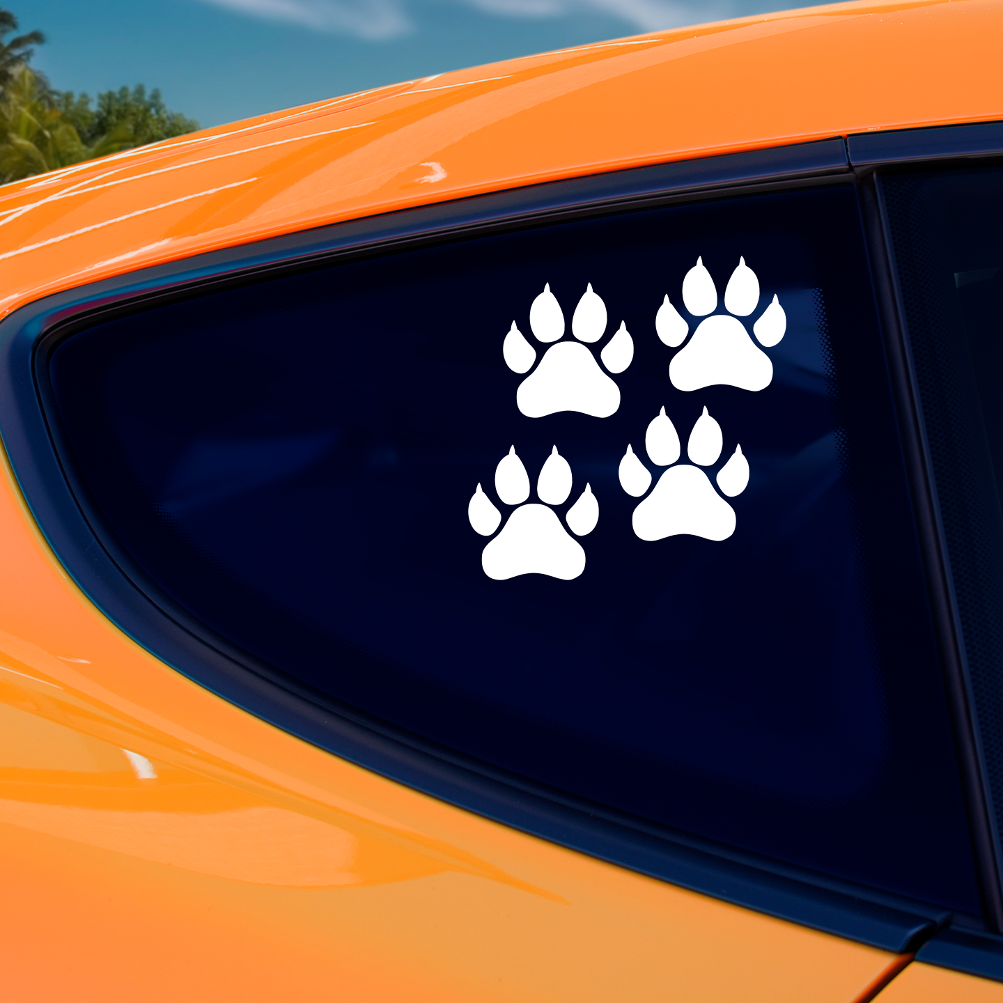 Lion Paw Print Stickers