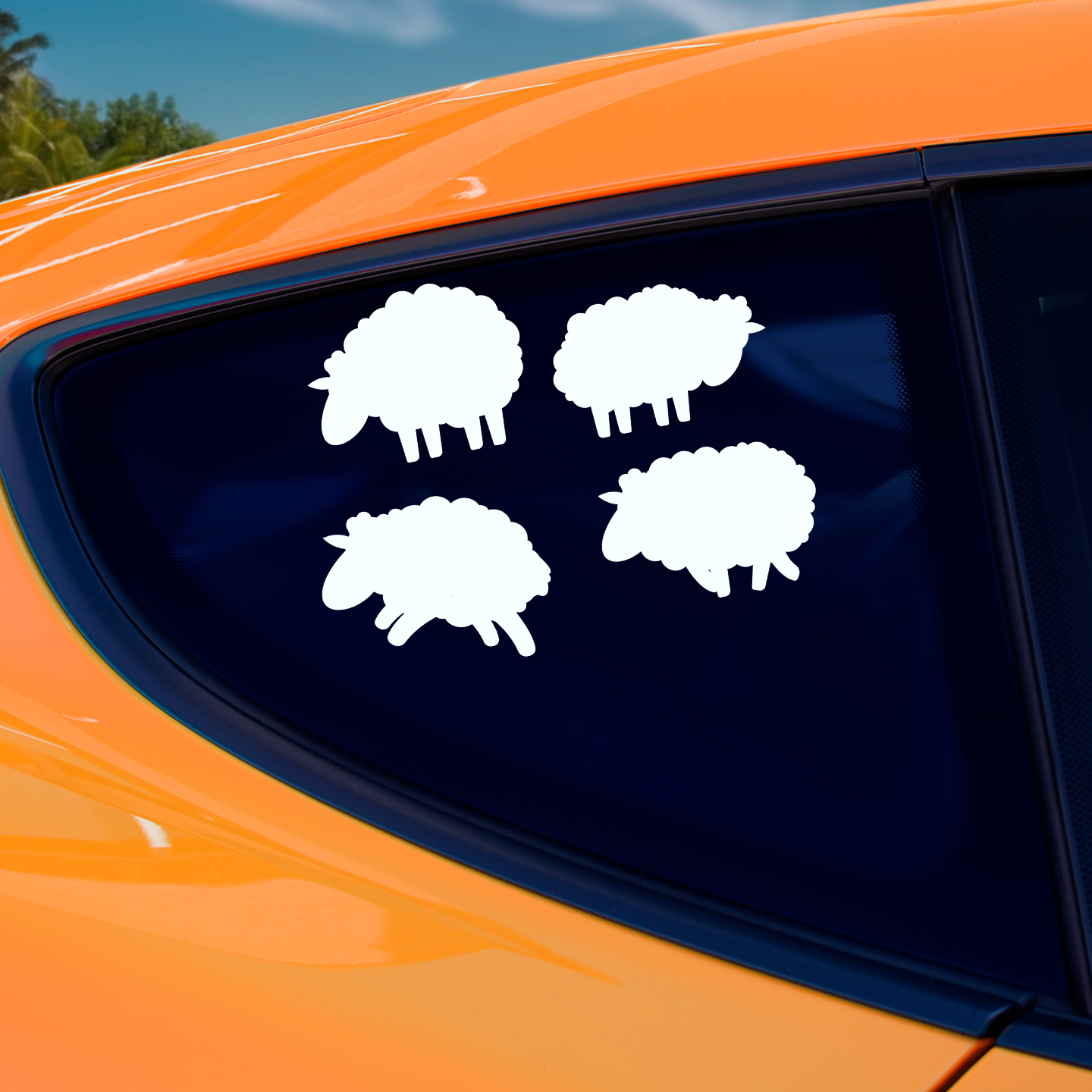 Sheep Silhouette Stickers