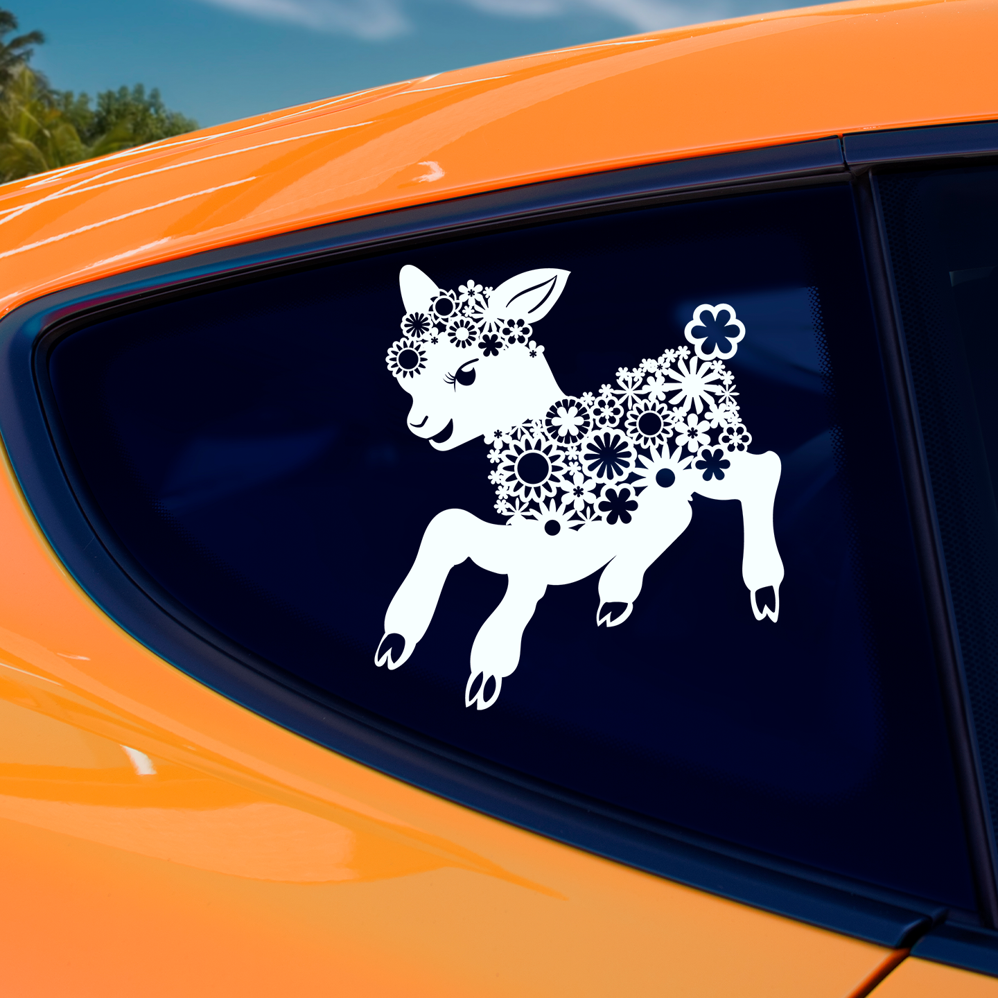 Floral Lamb Sticker